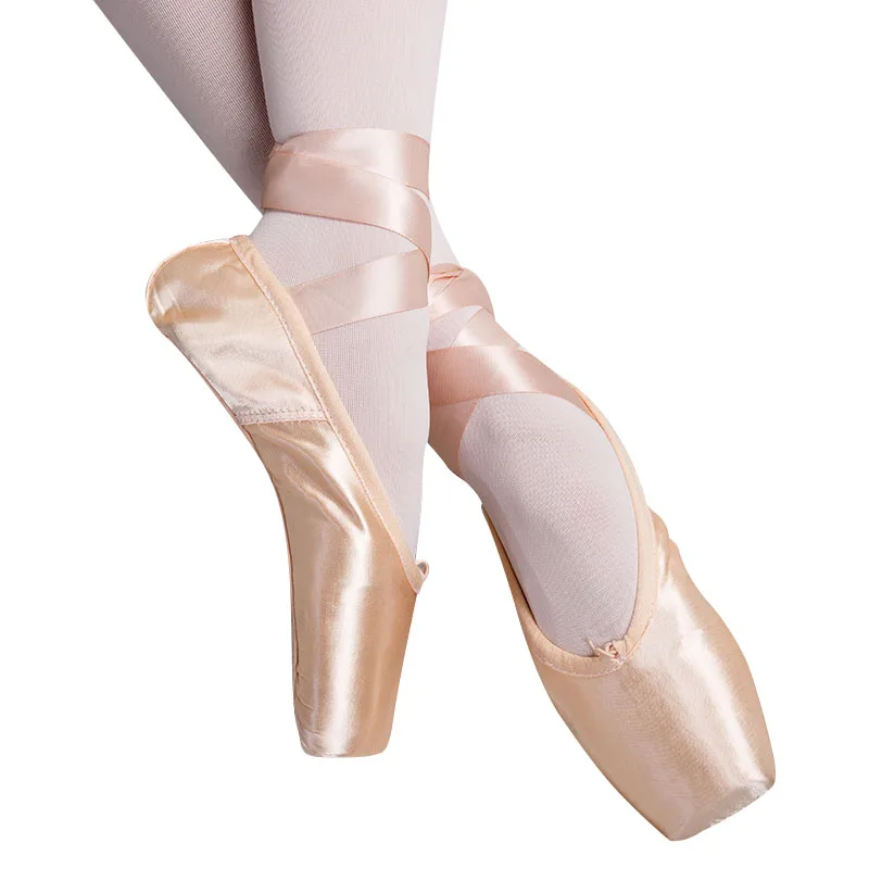  In-stock ready to ship wholesale full sole satin ballet pointe shoes for sale