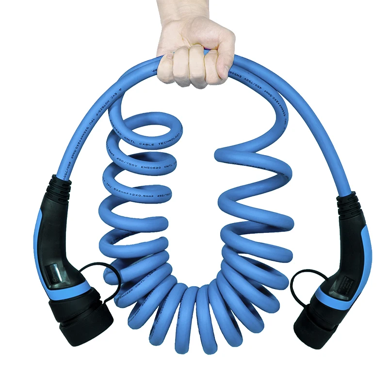 Зарядный кабель типа 2-типа 2, тип 2, тип 3, штекер-гнездо, разъем для электромобилей