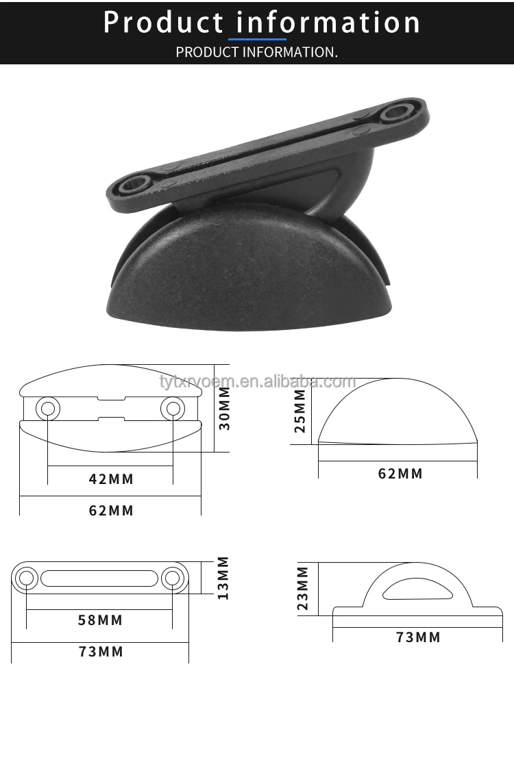 TYTXRV High-quality Caravan RV Limiter Semi-circular door suction Card Anti-Collision Buffer Car Door Stopper