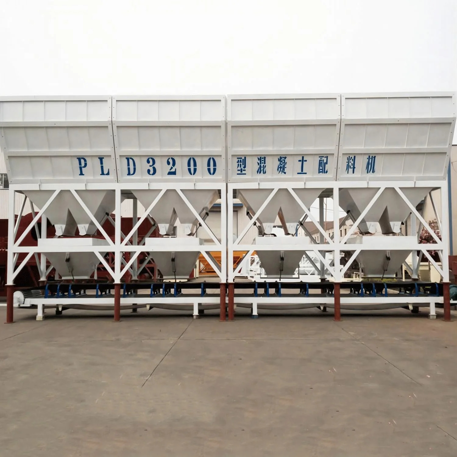 PLD1200 Four Hopper Type Concrete Batching Plant Used for Block Making Production Line PLD 2400 Liter