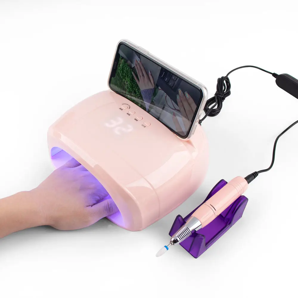 Portable Rechargeable Cordless Wireless Mini Small Manicure Nail Art Polish Uv Led Gel Light Cabin Single Finger Nail Dryer Lamp