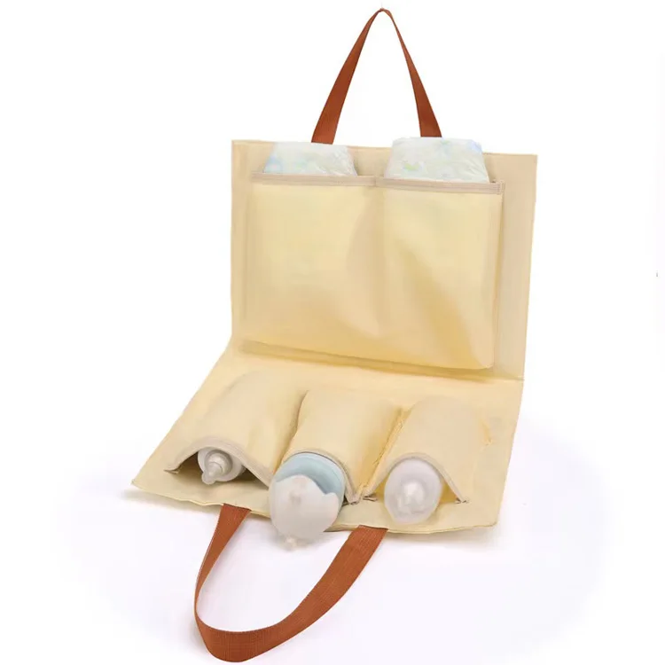 fashionable multi-functional Low MOQ Custom cute mini canvas maternity bag tote travel small baby diaper bag for mom