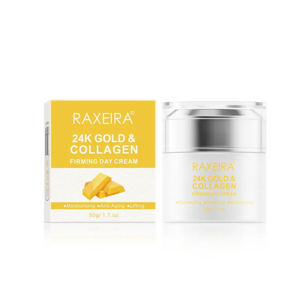 Chinese Day Night Cream Firming Beauty Skin Care Hydrating Lightening Private Label 24k Gold & Collagen Cream For Face
