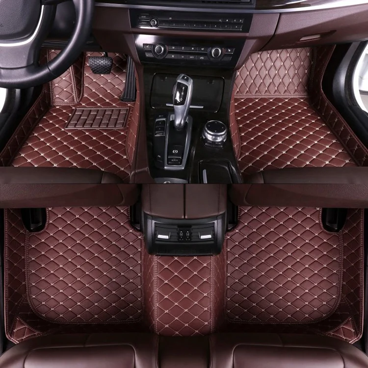 RTS Universal Leather Waterproof Car Floor Covers Car High quality Easy Clean Car Mats