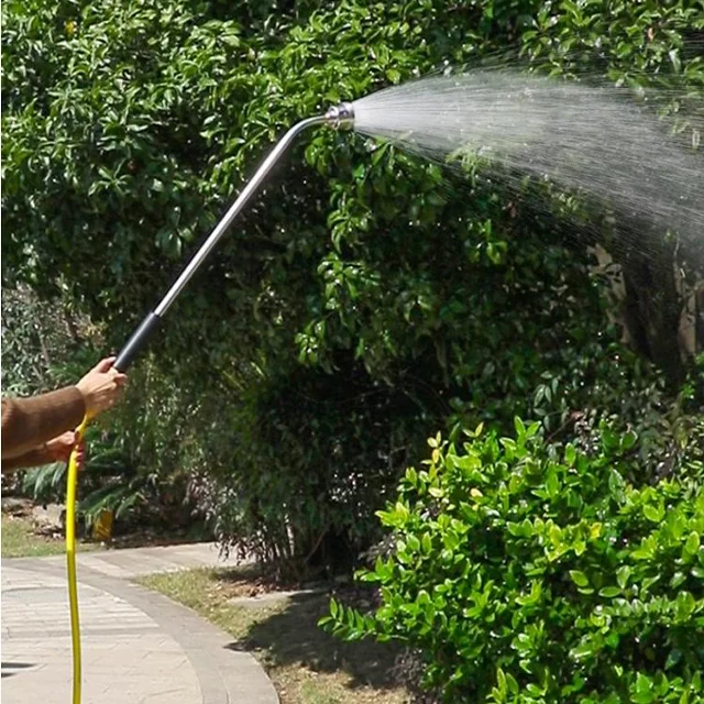 2024 New Product High Pressure Aluminum Garden Hose Wand Garden Nozzle Spray In 32 Inches