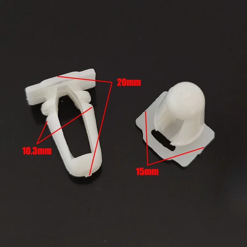 20PCS Door Entrance Sill Scuff Plate Clips for Volkswagen Golf Jetta 191853577 Trim Mounting Bracket Clip Auto Fasteners