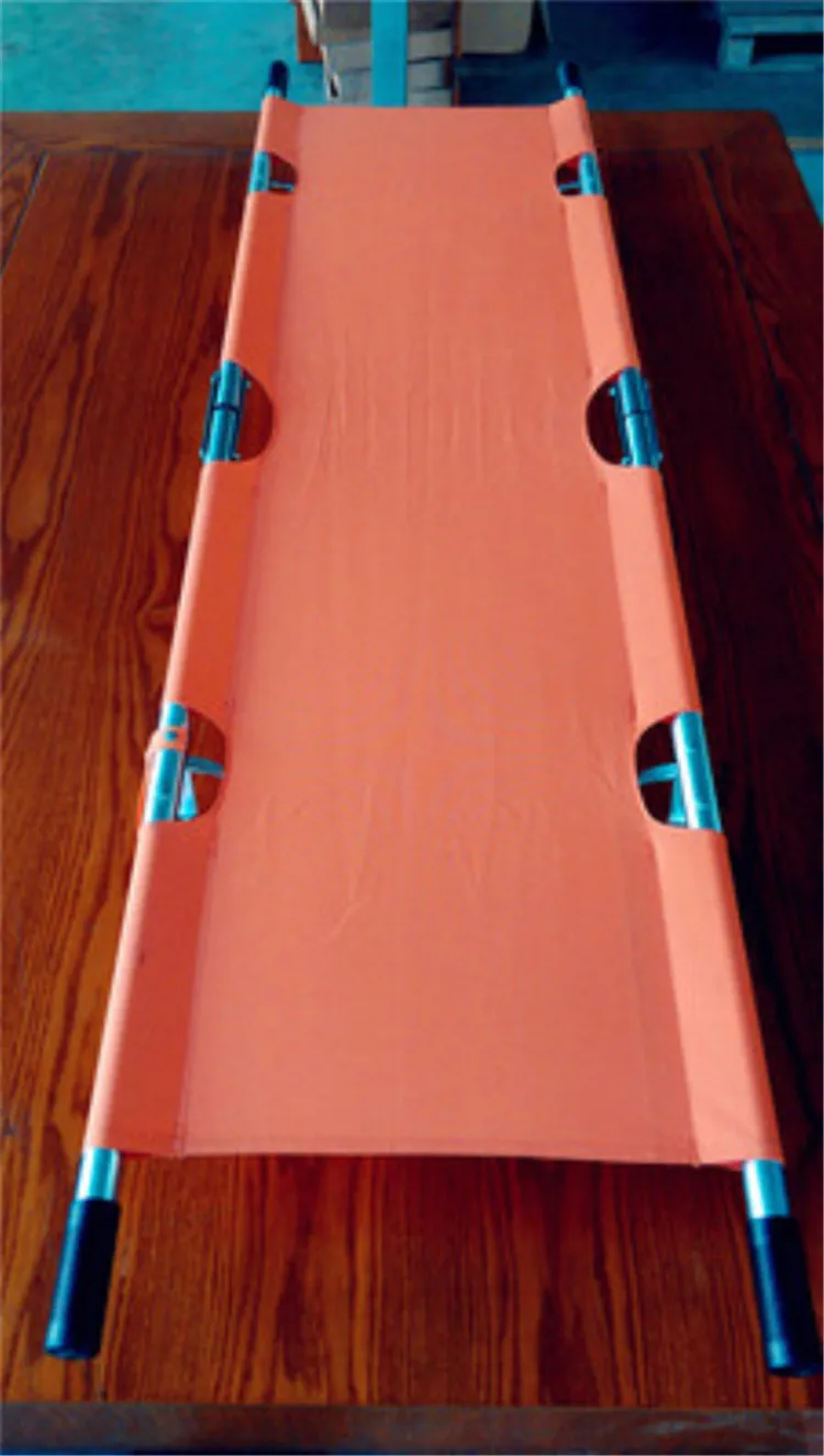 Wholesale Durable Aluminum Alloy Oxford Fabric Medical First Aid Folding Stretcher