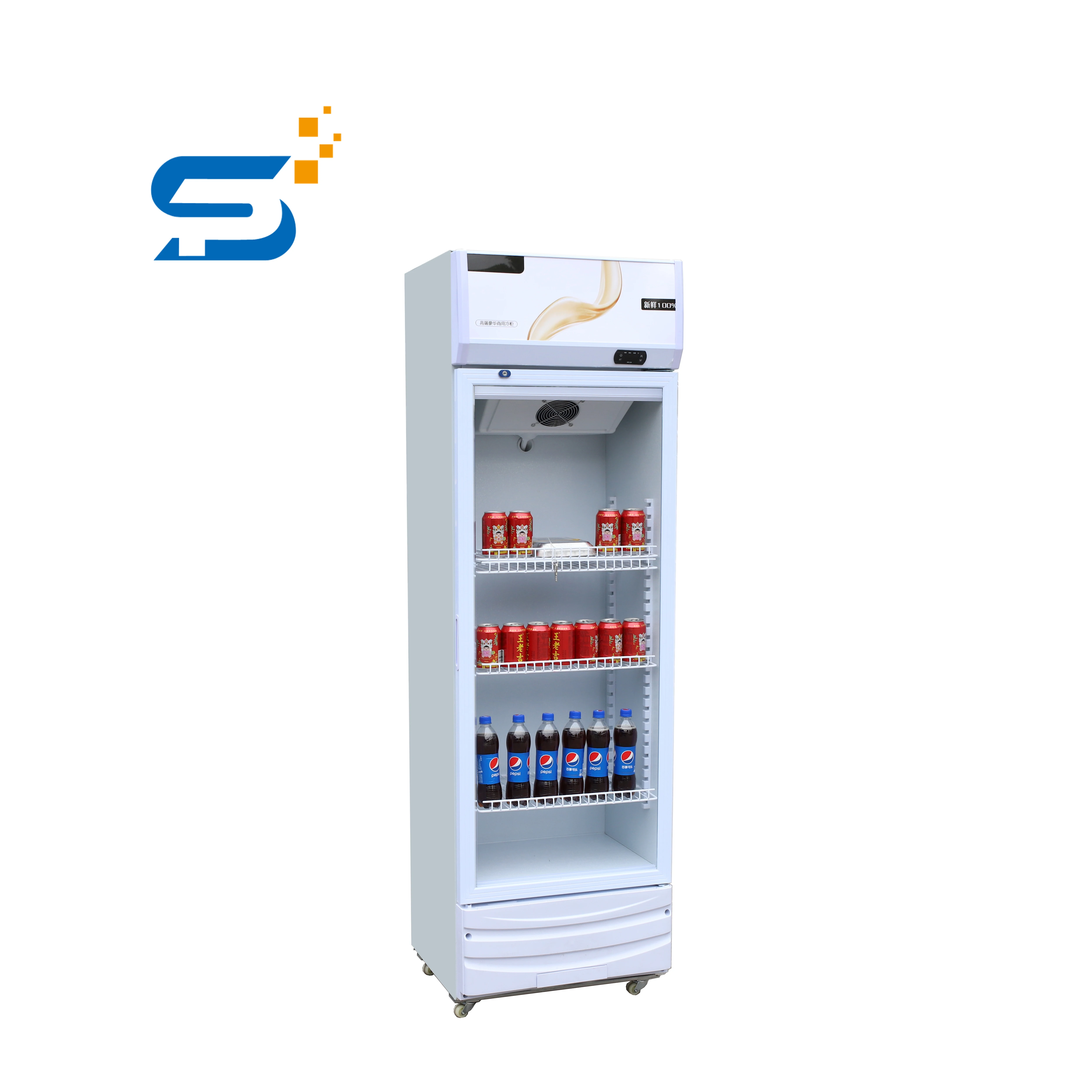 New style vertical fridge of beverage cabinets for commercial refrigerators cool drink refrigerator