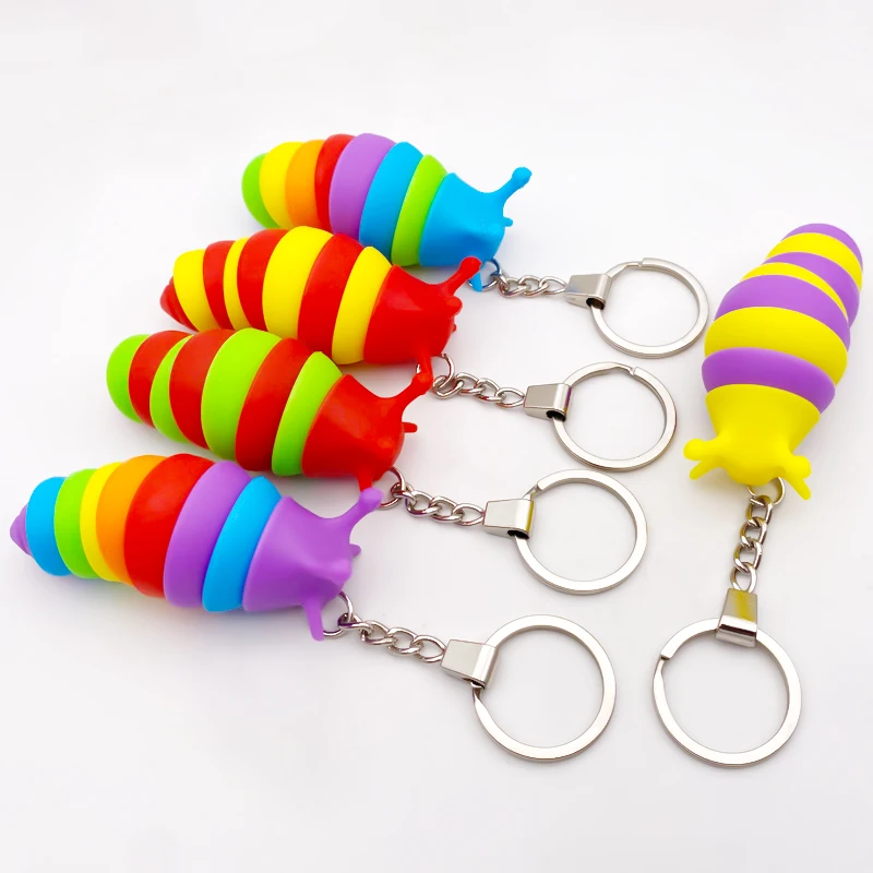 Радужная игрушка-антистресс, 3D шарнирная тянущаяся игрушка для пальцев