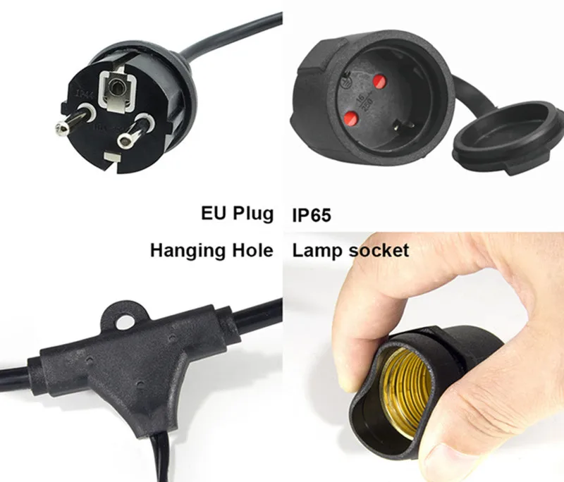 waterproof garden holiday Christmas ball string lights outdoor curtain lighting of copper wire led string light