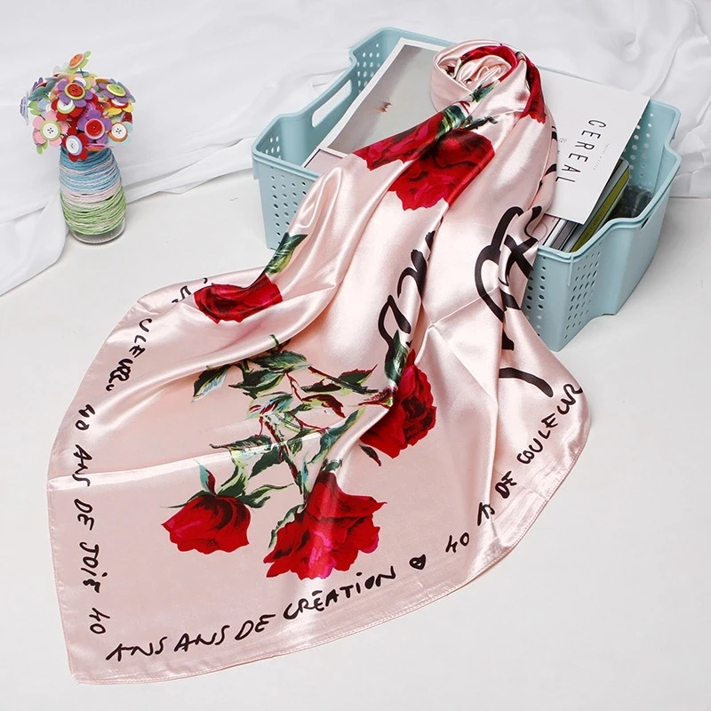3d stereo effect pink lifelike rose design wholesale south africa scarf silk velvet scarf printed silk hijab scarf chiffon