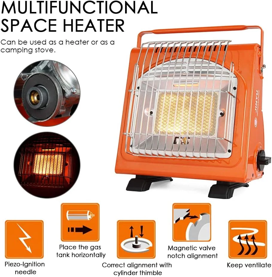 Custom Adjustable Temperature Multifunction Barbecue Picnic Portable Cooking Butane Burner Camping Heating Outdoor Gas Stove