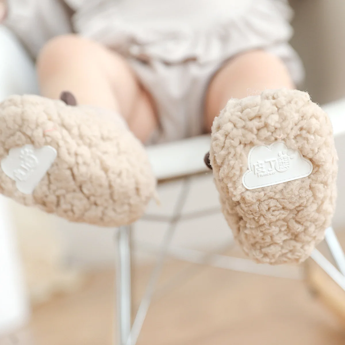 Animal Tiger Baby Shoes Sock Soft Non-slip Kids Floor Fuzzy Cotton Coral Fleece Comfortable Socks