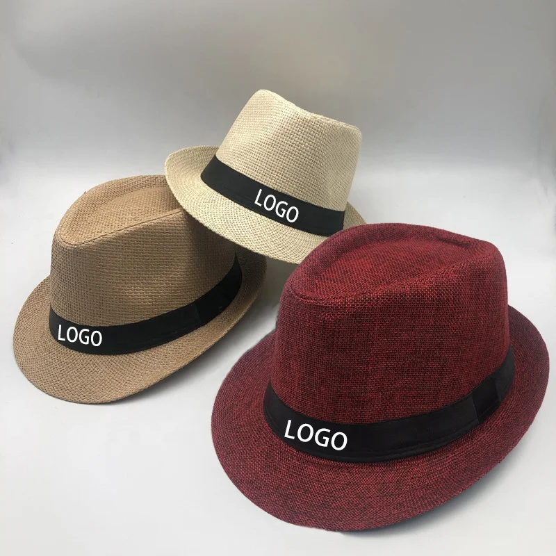 Wholesale Linen jazz hat England cap men and women beach shade sum hat