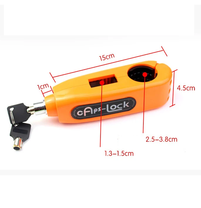 Motorbike Modified Handlebar Lock Helmet Moto Bike Lock Alarm Safety Protection Handlebar Lock