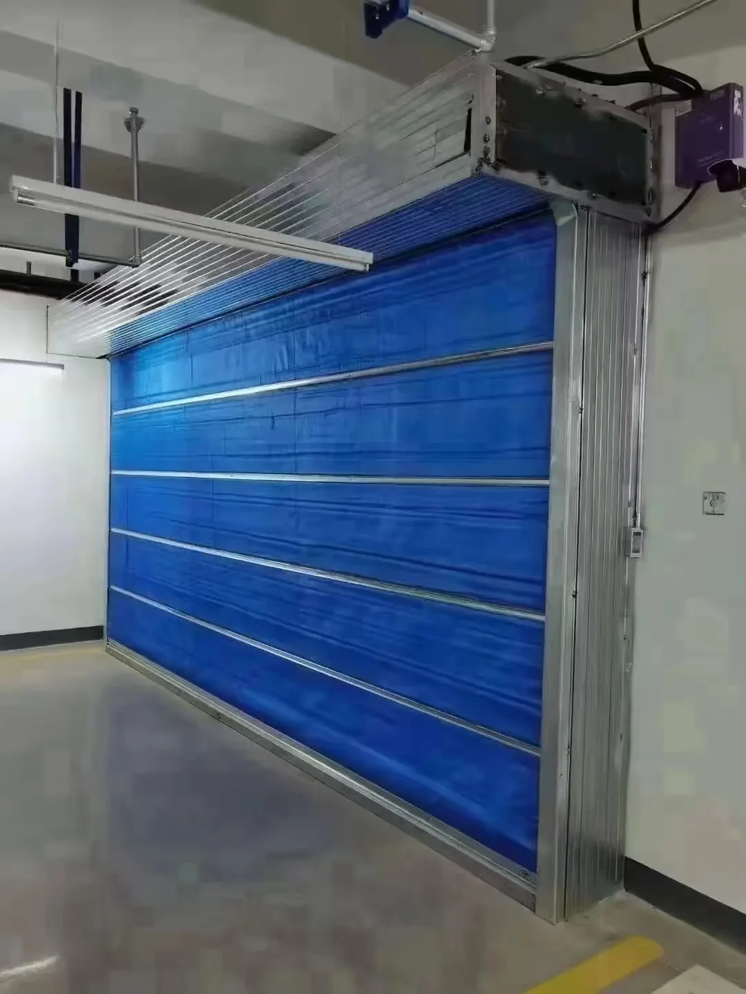 2024 Large Automatic Fireproof Rolling Shutter Door Modern Design Style Irregular Inorganic Fabric Automatic Gates Product