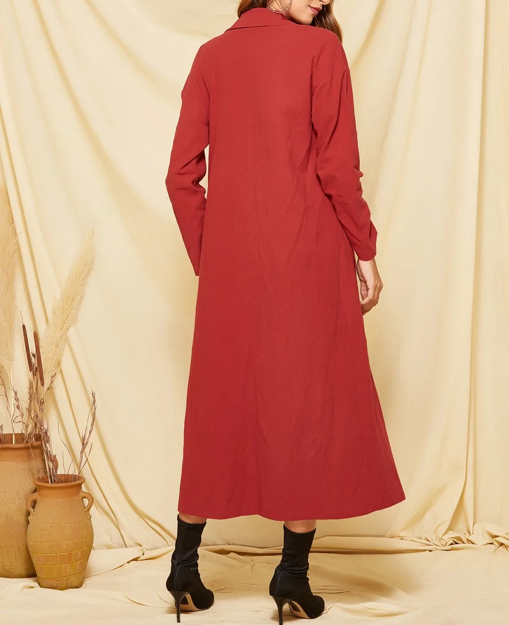 fall fashion women 2020 Long Sleeve Lapel Double Breasted Long Windbreaker coat