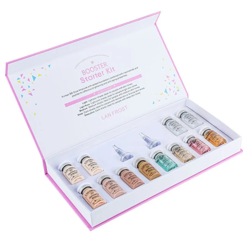 Lan Frost Stand Foundation Procell Microneedling Serum Treatment Whitening And Bright Concealer Facial Kit