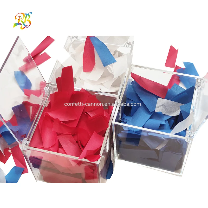 Factory Price Newest paper salute confetti blue confetti paper multicolor tissue paper confetti 1lb
