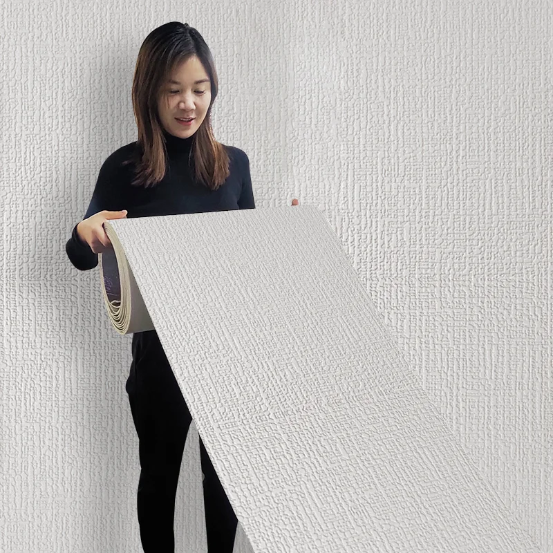 Self Adhesive Roll Package Home Decoration 3d Wallpapers/Wall Coating Fabric Backing Wallpaper