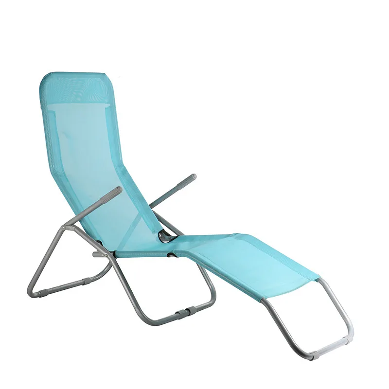 Portable outdoor folding beach rocking chair by the sea
