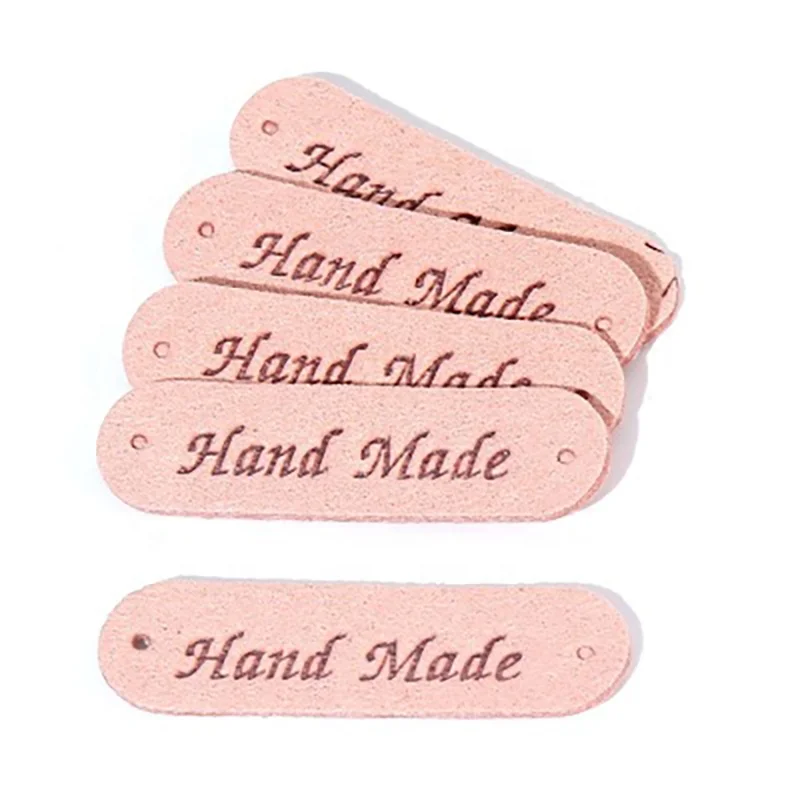 Handmade Leather Labels For Clothes Garment PU Tags Labels Sewing Accessories Hang Tag