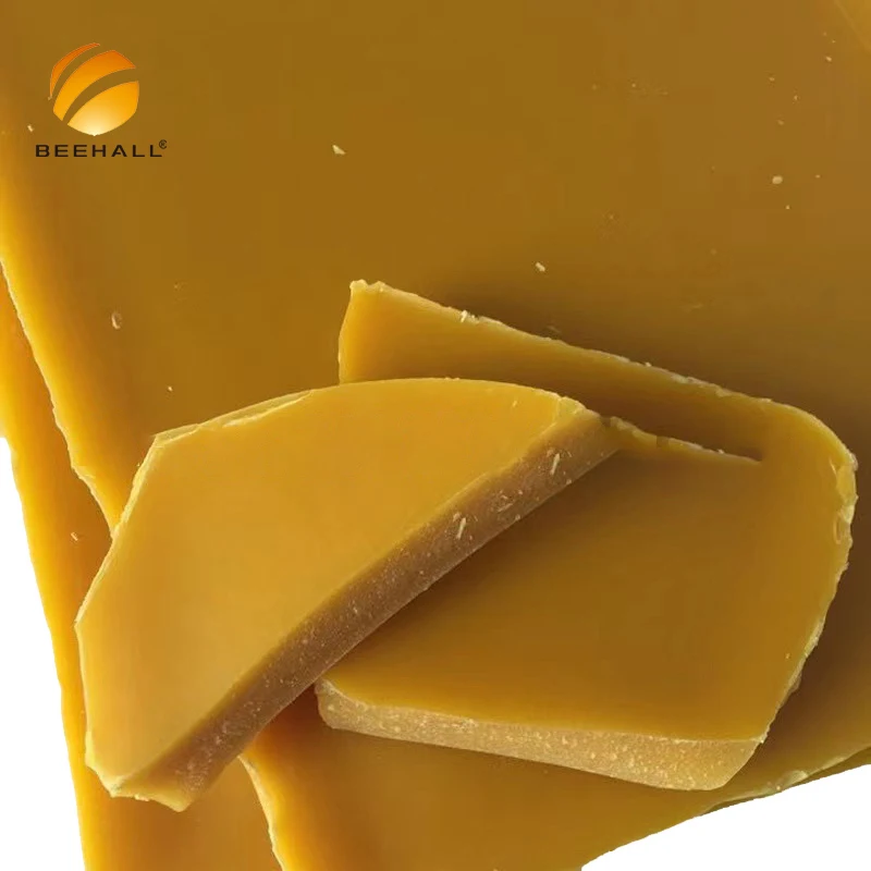 BEEHALL 100% Natural Wholesale Origin Yellow Beeswax Block For Candle And Soap Production Good Price Beeswax