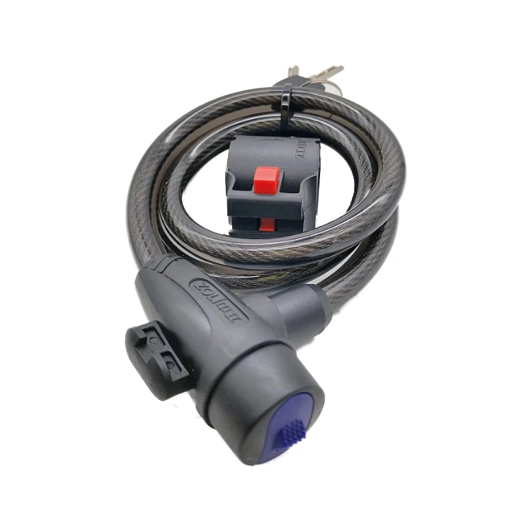 Wholesale mountain bike/bicycle anti-theft steel wire lock with lock frame