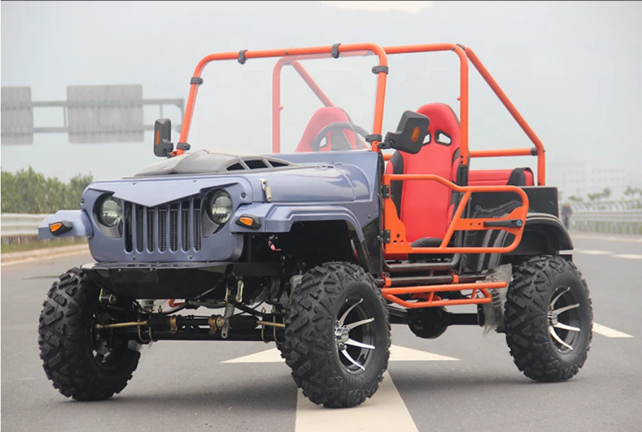 2022 Cheap Gasoline 4 Stroke 300cc Racing Go Kart for Sale, Off Road 4x4 Dune Buggy for Adults