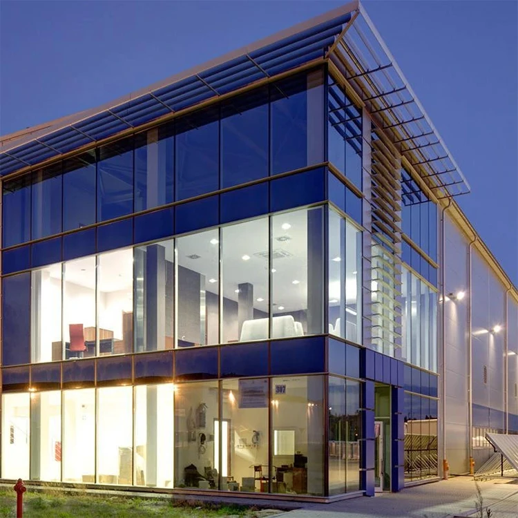 Hot Sale Wall Window Profile System Price Curtain Wall Frame Double Glass Curtain Wall Building Facade