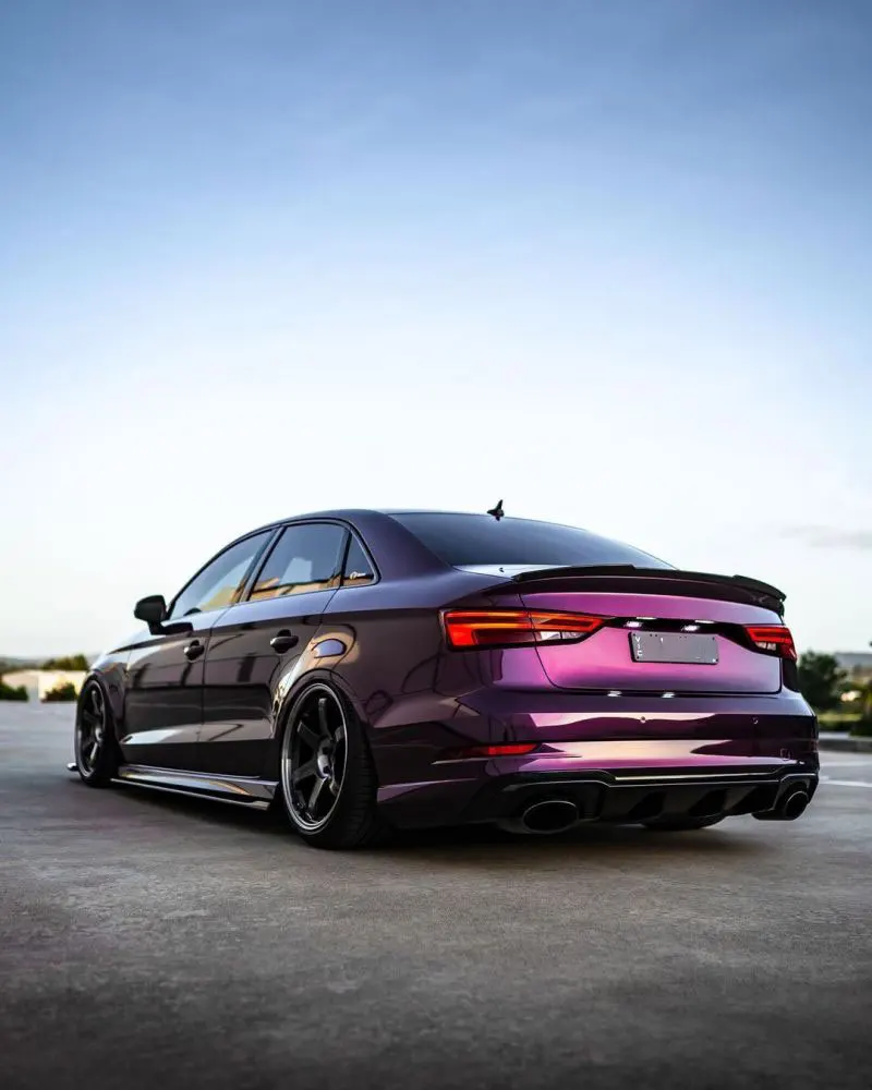 PET Release Liner Ultra Gloss Midnight Purple Car Wrap Vinyl Film for Car Decoration