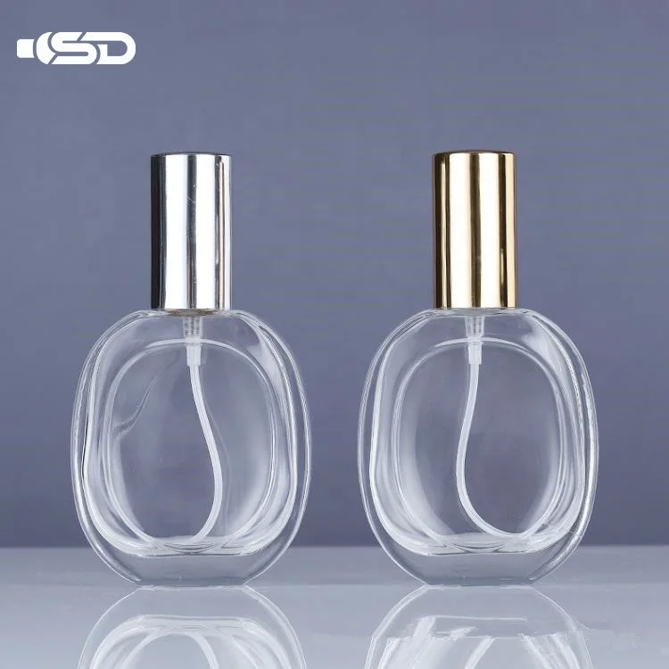 50ml Wholesale Perfume Glass Bottle Pear Shape Clear Glass Perfume Bottle Custom Design 50 Ml Perfume Bottle With Box