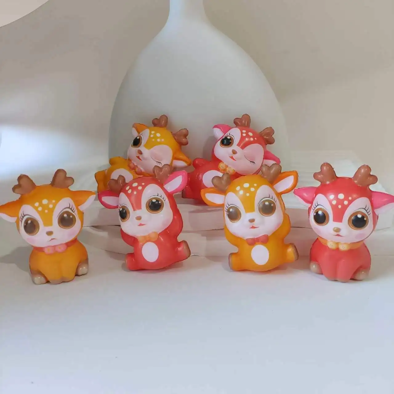 Manufacturers direct sales of cartoon elk squeeze toys pu foam vent soft fidget anti-pressure ball Kawaii toys
