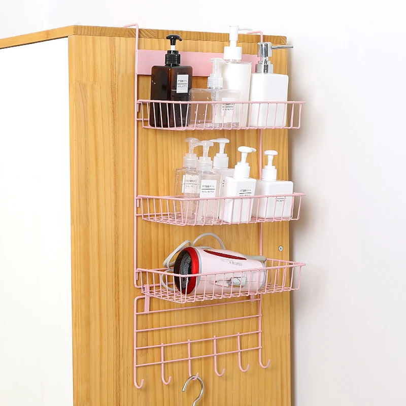 DSH Special design hot selling iron wire refrigerator hanging baskets storage basket behind the door