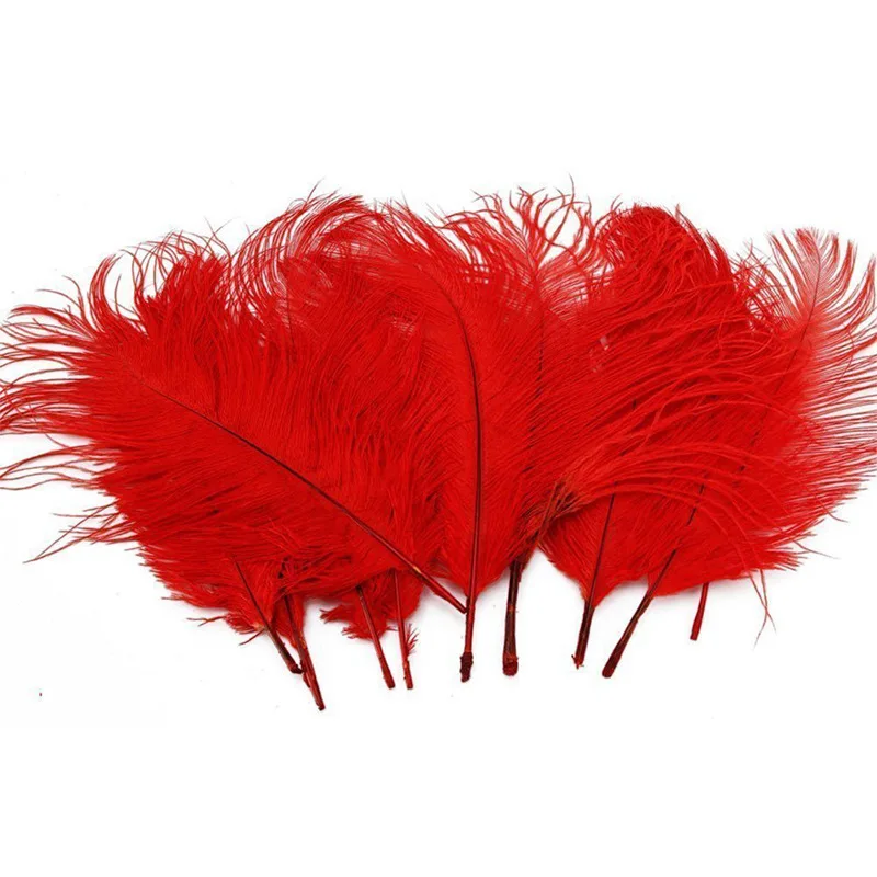 25-30cm High Quality Multi-Color Smooth Fluffy Natural Ostrich Feather for Dancer Decoration