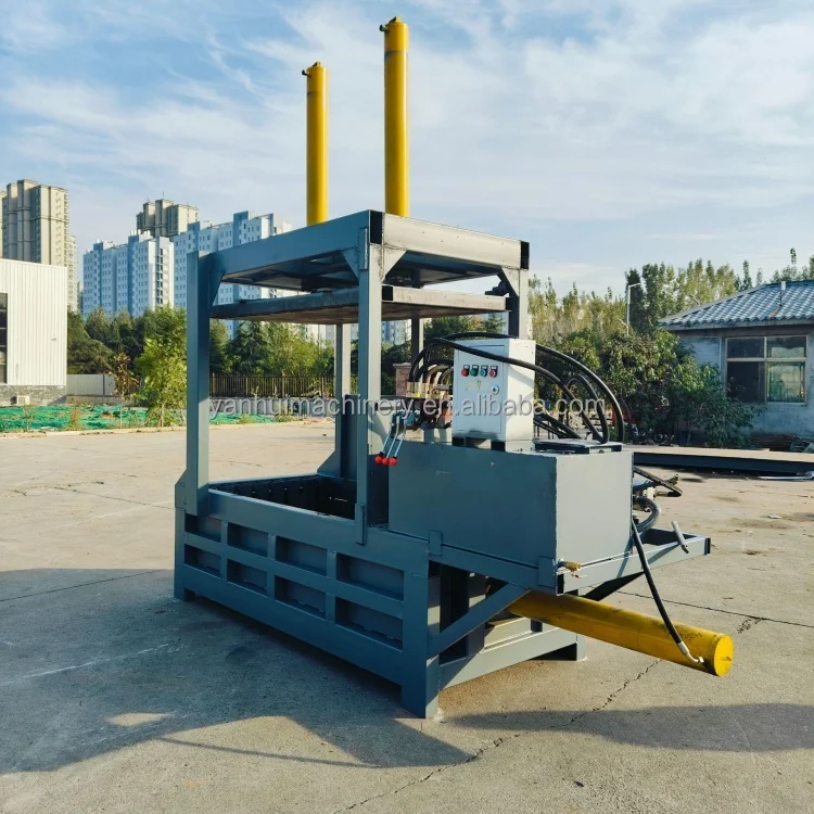 Vertical Hydraulic Cardboard Box Baling Press/Hydraulic Carton Compress Baler Packing Machine