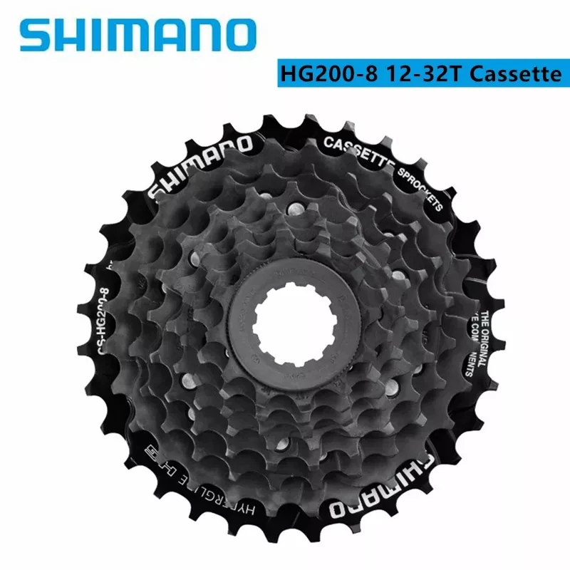 Shimano 8 Speed MTB Mountain Bike Bicycle Cassette CS-HG31-8 HG200-7/8/9 32T 34T Flywheel 8V K7 8 Speed MTB Cassette Freewheel