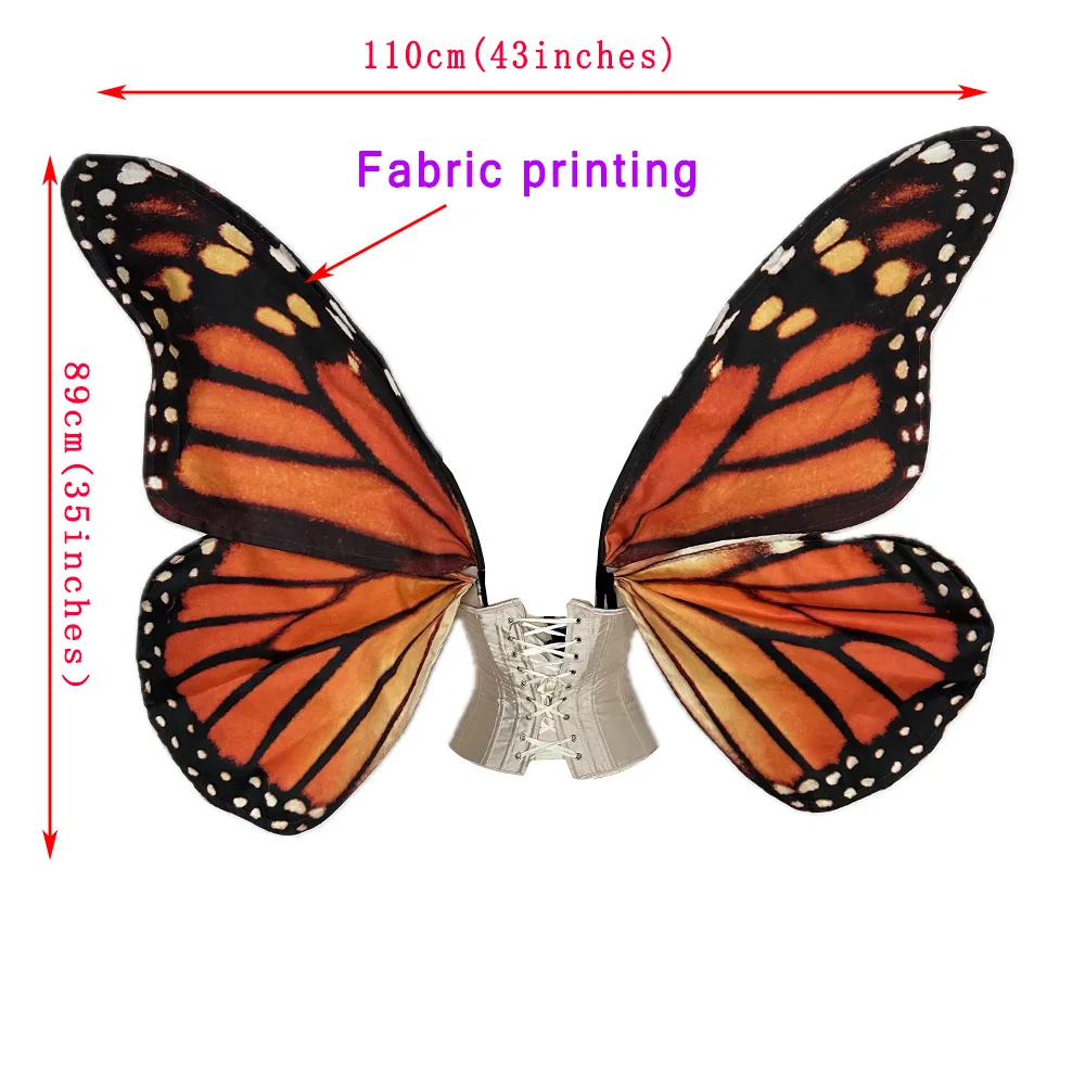 Wholesale customized  giant large adult butterfly wings fabric butterfly wings costume decoration