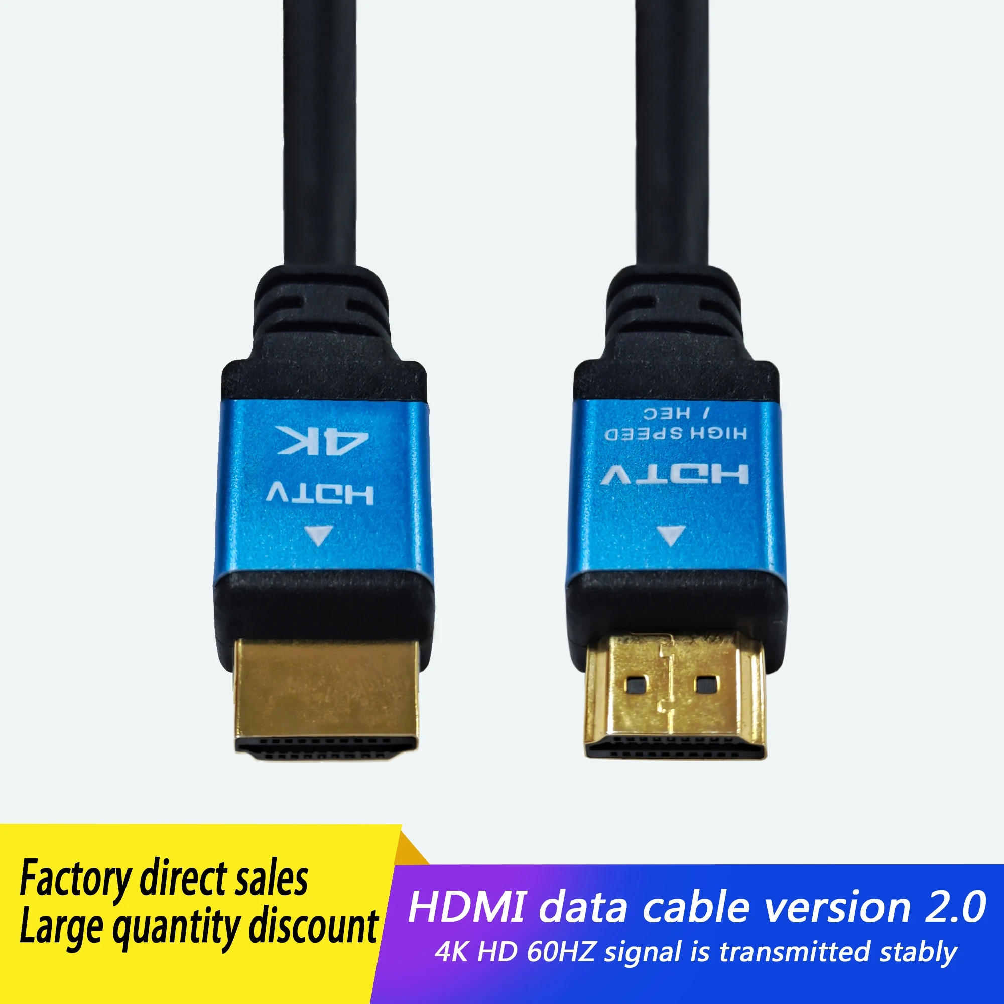 Factory Production 4k Hdmi Cable 4k Hdr 2.0 3d Hdmi Adaptateur Cable Para Celular Adapter Splitter  Hdmi Cable With Ethernet