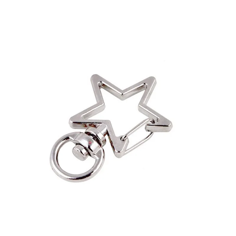 AA0160379 Star shape Keychains Lobster Clasps Hooks Key Chain Key Rings for DIY Trinkets Keychain Jewelry Findings