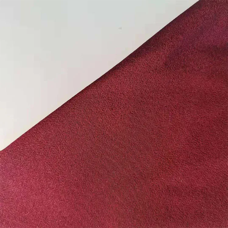 Удобная и гладкая блестящая ткань для одежды из 100% полиэстера и спандекса