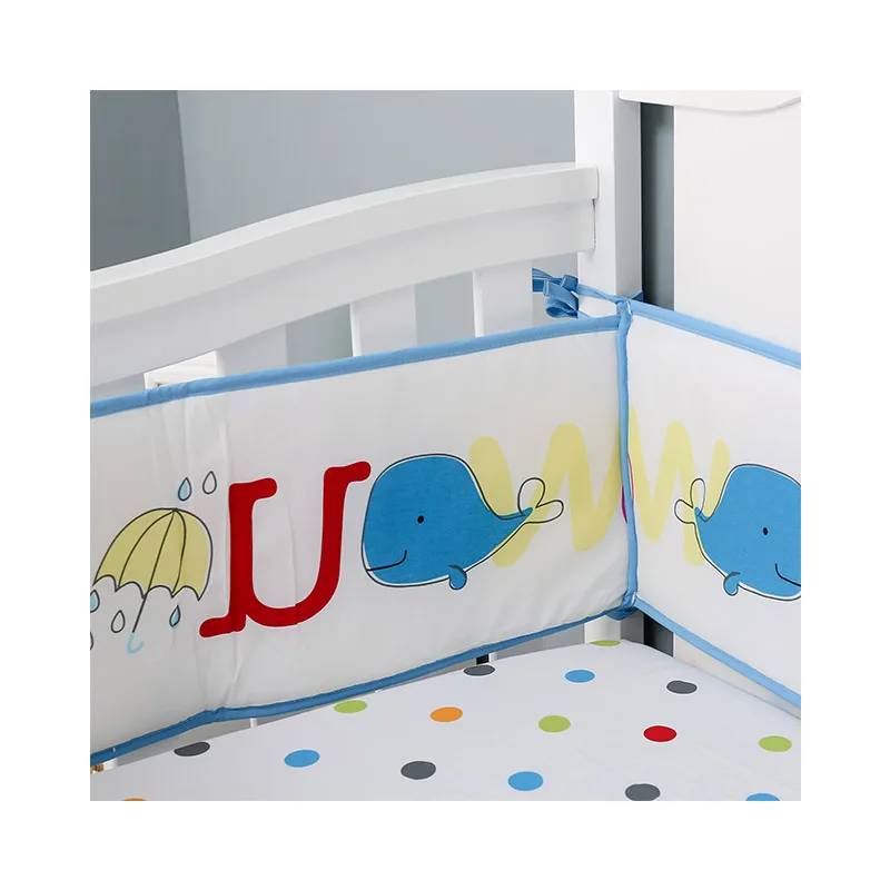 
Chinese Factory Outlet Wholesale 100% Organic Cotton Crib Protector Cover Toddler Bedding 