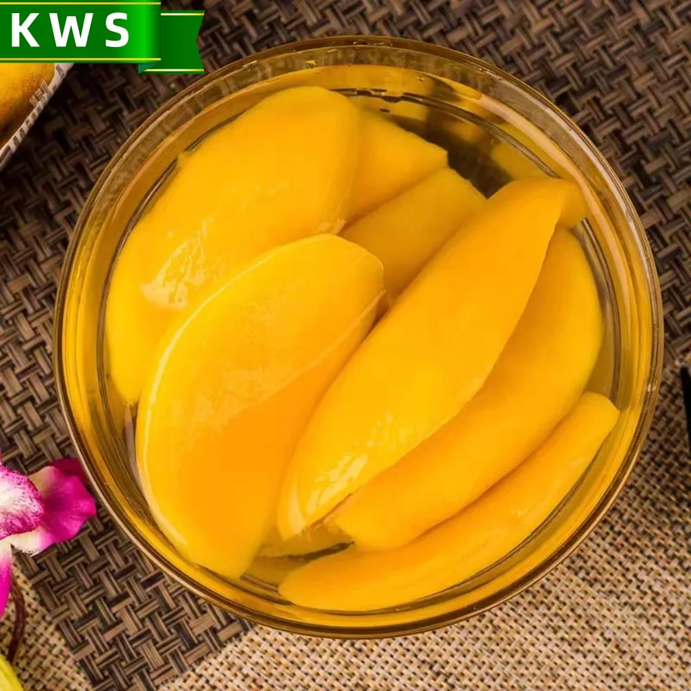 KWS Tasty sweet delicious canned fruits fresh canned mango in syrup