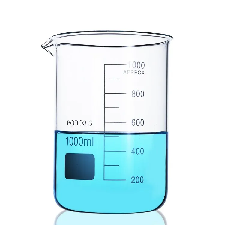 Customized Best Quality Mini Transparent Mixing Beaker Mug Borosilicate Chemical Glassware Glass Beaker With Handle For Lab Use