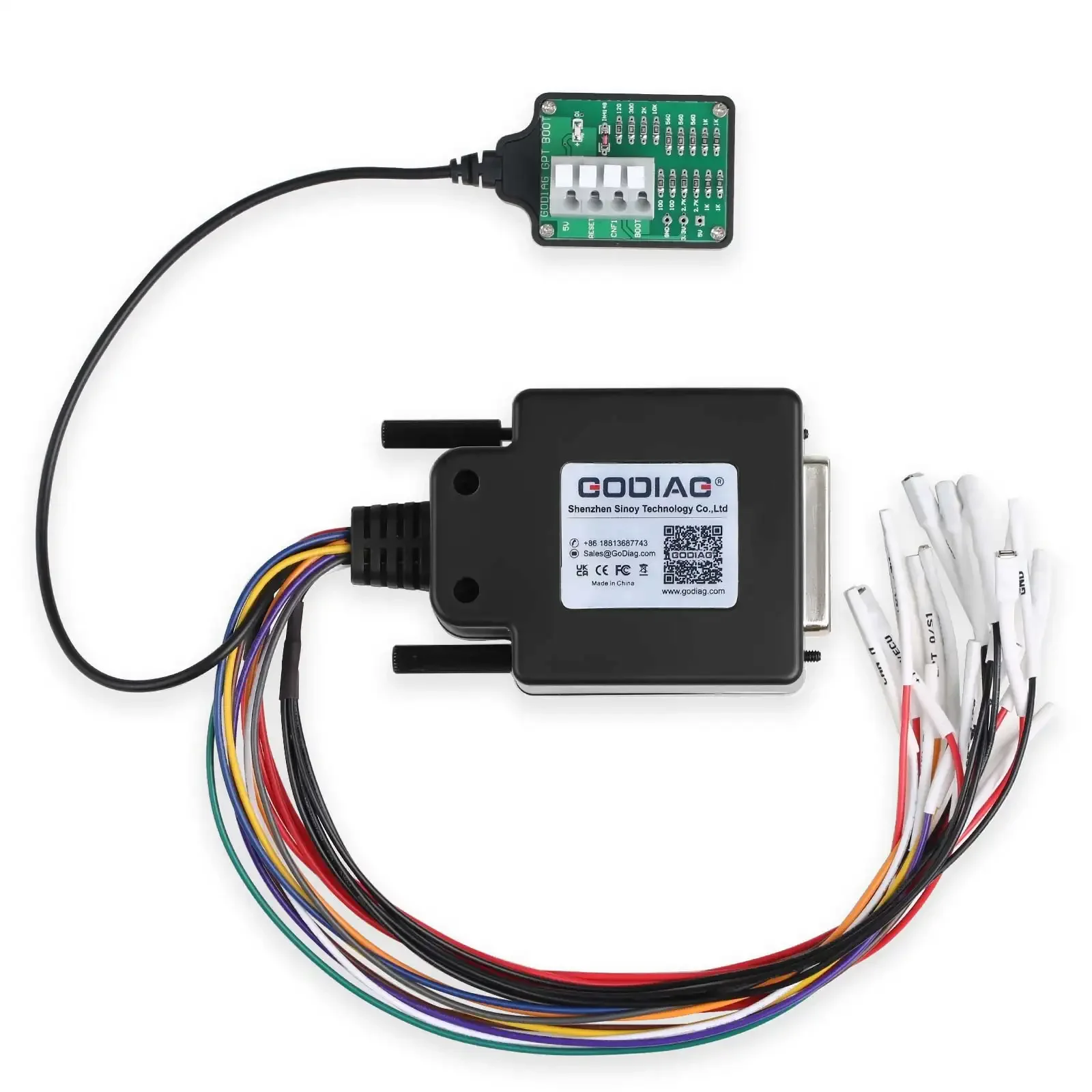 GODIAG ECU GPT загрузочный рекламный разъем для чтения записи без необходимости разборки совместим с J2534 Openport PCM FoxFlash FC200