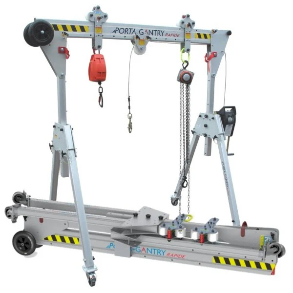 Lightweight portable quick-install gantry crane Foldable trackless mobile aluminum alloy gantry crane