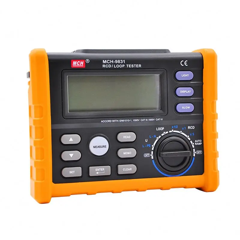 Hot Direct Selling Auto Power Off Display Back Light RCD LOOP Tester