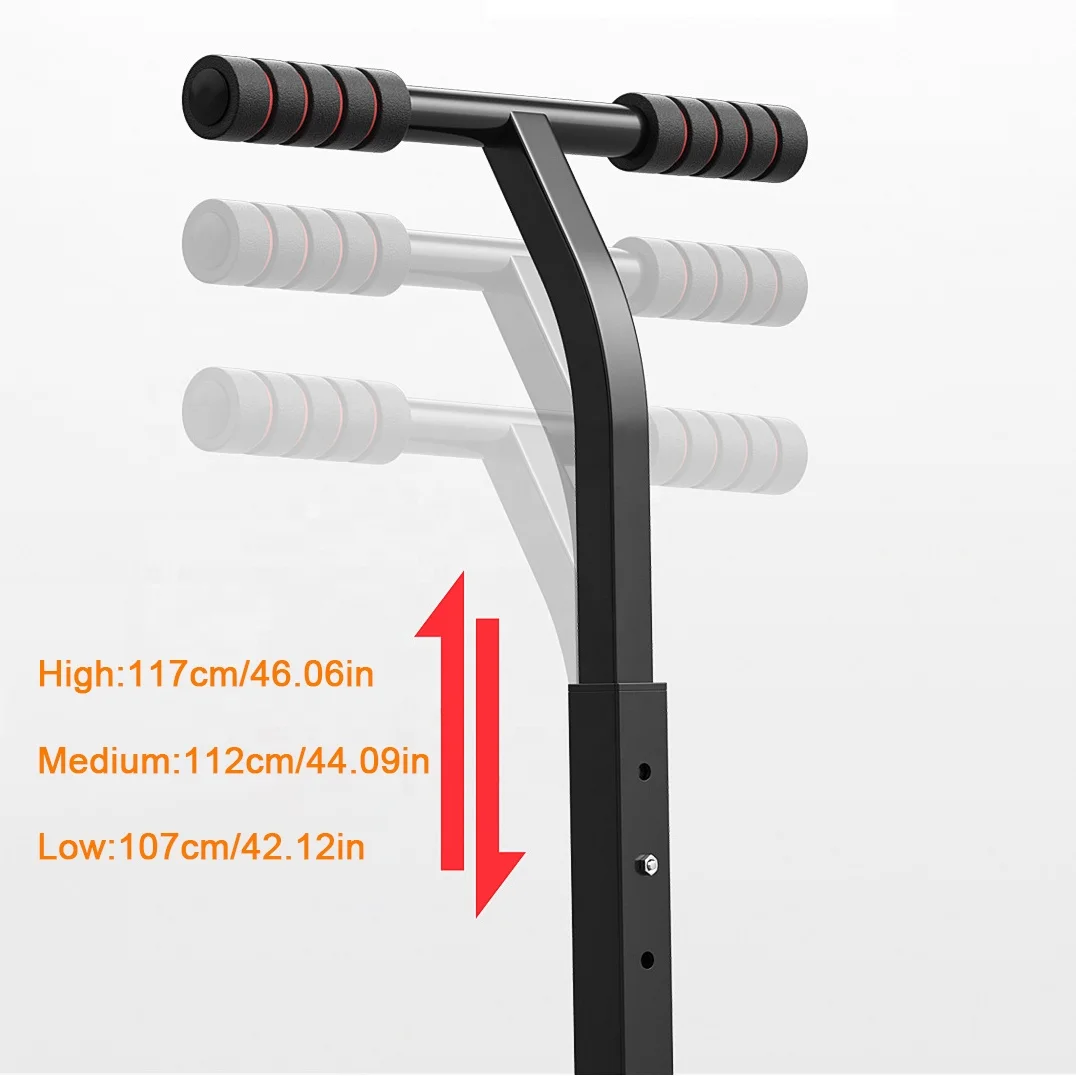 Hexagonal 50 inch Silent Bungee Rebounder Fitness Mini Trampoline with Adjustable Handle Bar