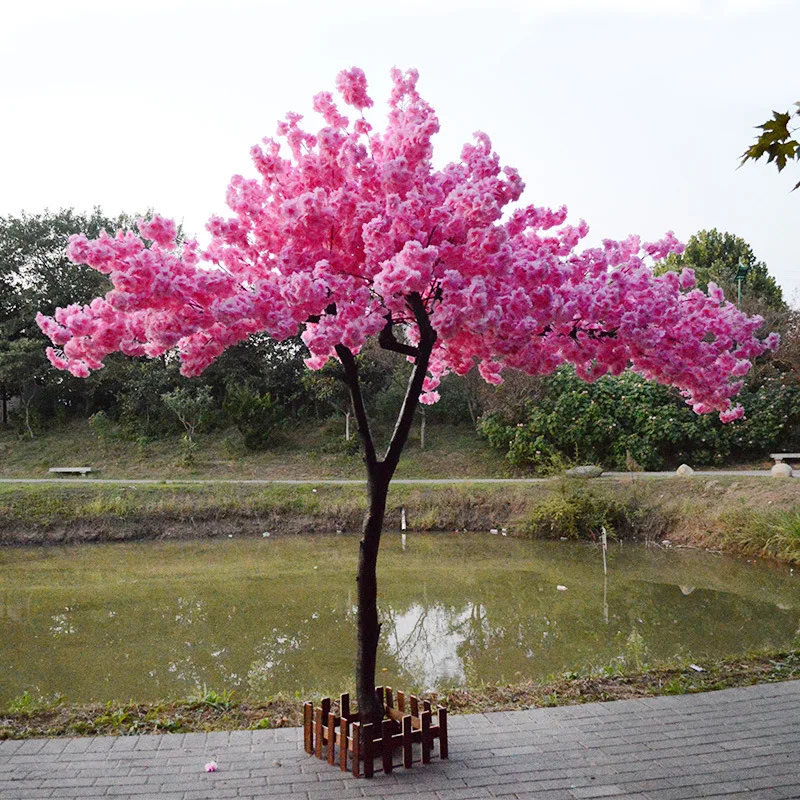 W-144 Factory Hot-selling wedding decoration simulated cherry blossom tree silk cherry blossom tree