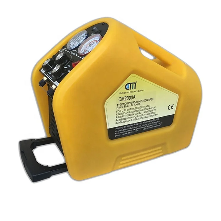 China R410A R134A R22 Portable Commercial Refrigerant Recovery Machine CM2000A.